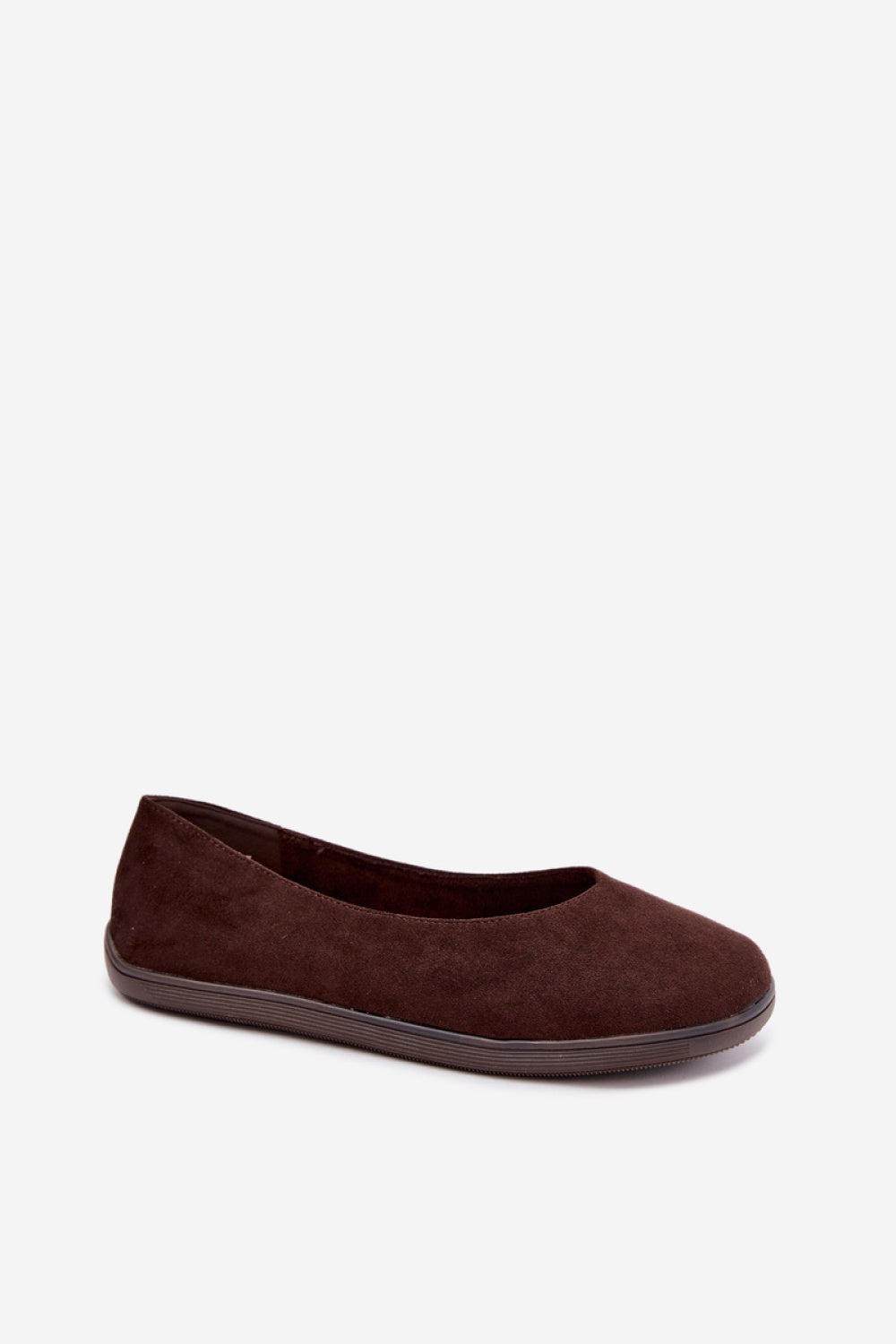 Step In Style Hollin Chocolate Faux Suede Ballet Flats - view 2