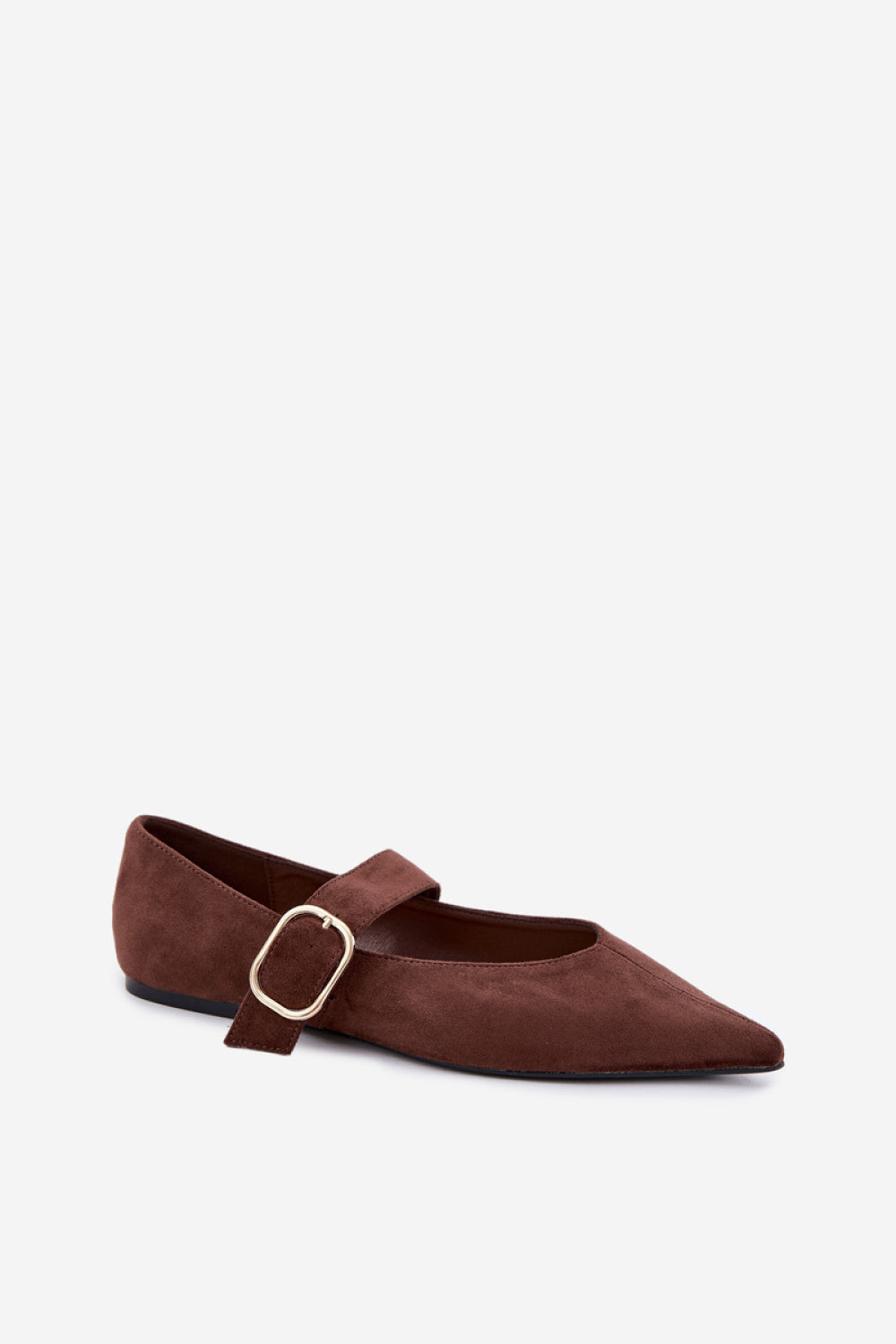 Step In Style Melby Chocolate Faux Suede Ballet Flats - view 2