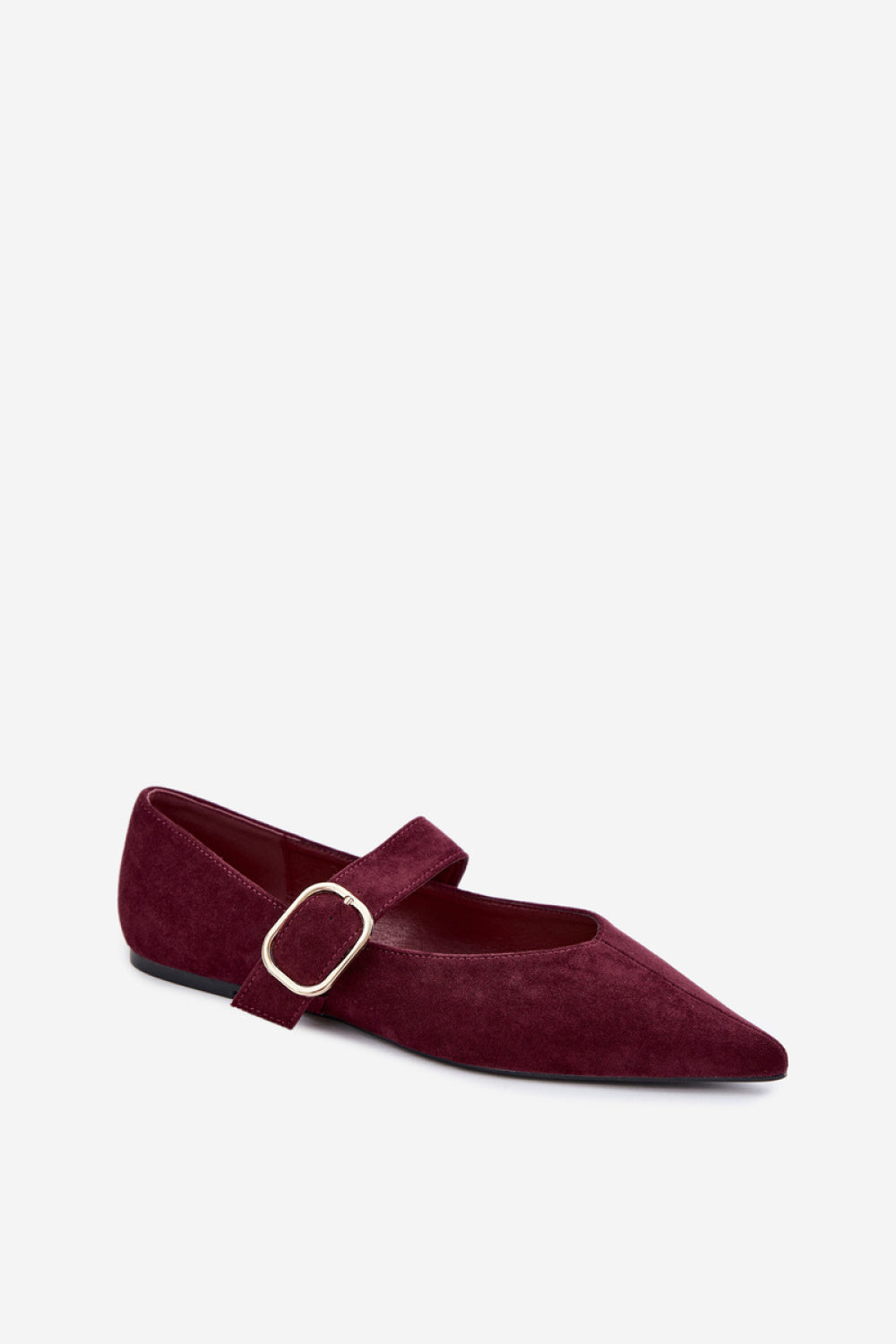 Step In Style Melby Burgundy Faux Suede Ballet Flats - view 2