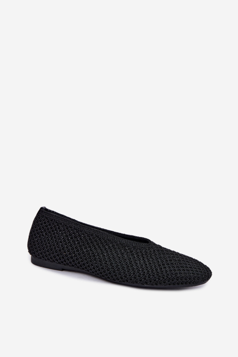 Step In Style Calmore Black Mesh Ballet Flats - view 2