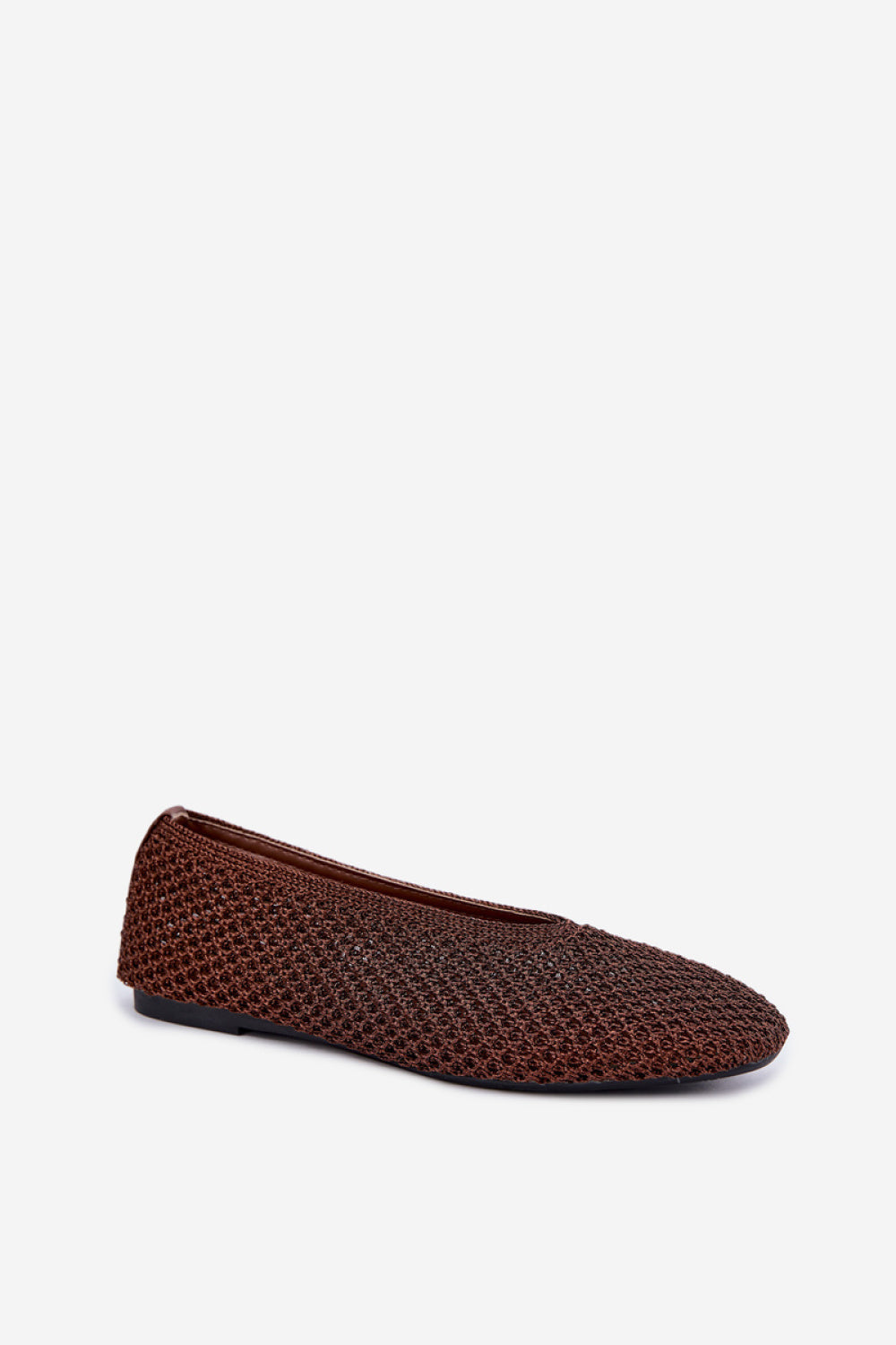 Step In Style Calmore Brown Mesh Ballet Flats - view 2