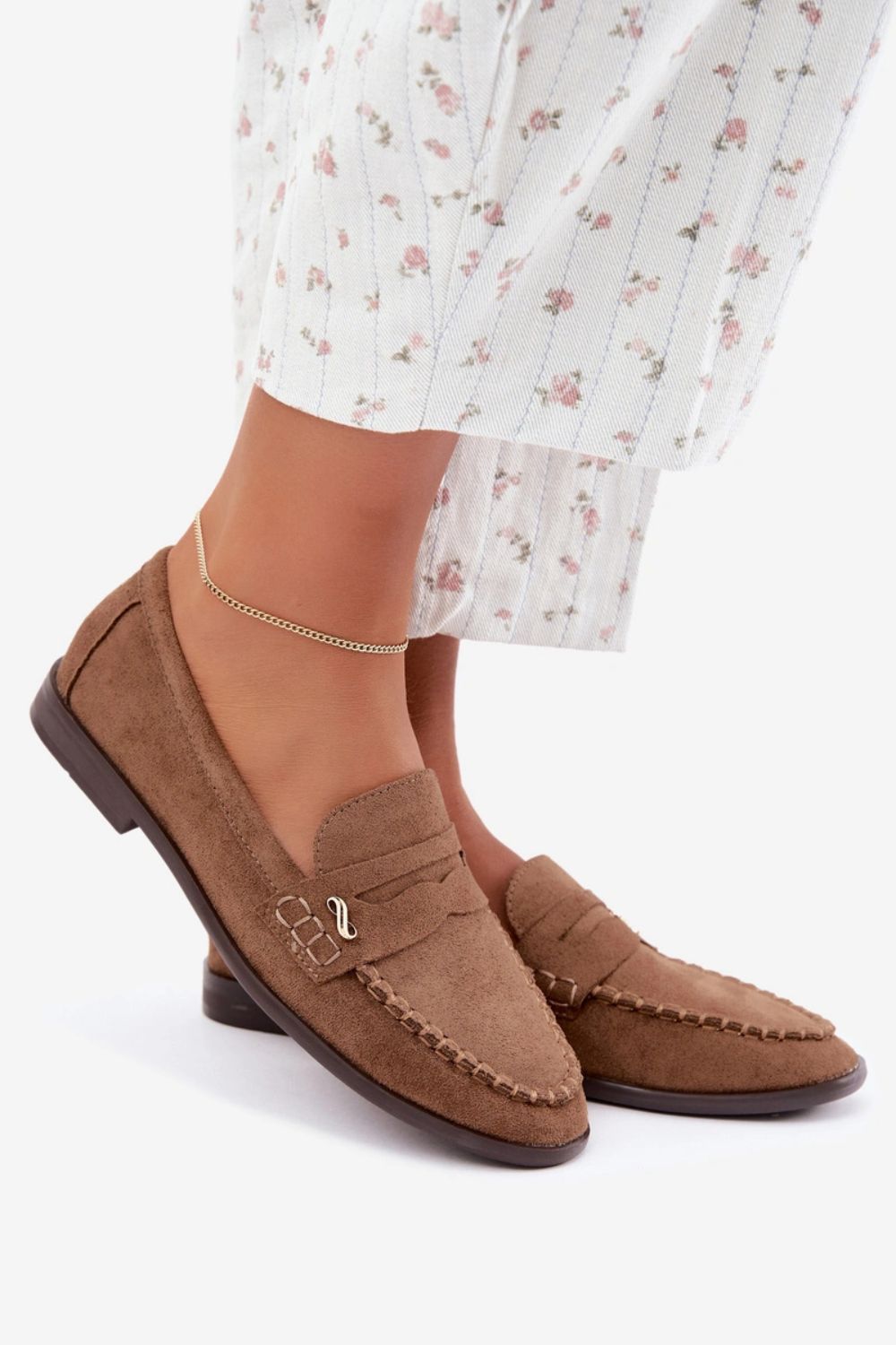 Step In Style Treya Brown Faux Suede Moccasins - view 4