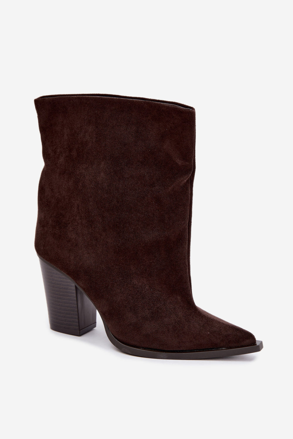Step In Style Hileta Chocolate Block Heel Heeled Ankle Boots - view 2