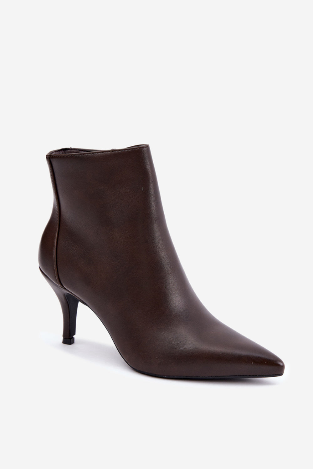 Step In Style Niretta Chocolate Warm Lined Heeled Ankle Boots - view 2