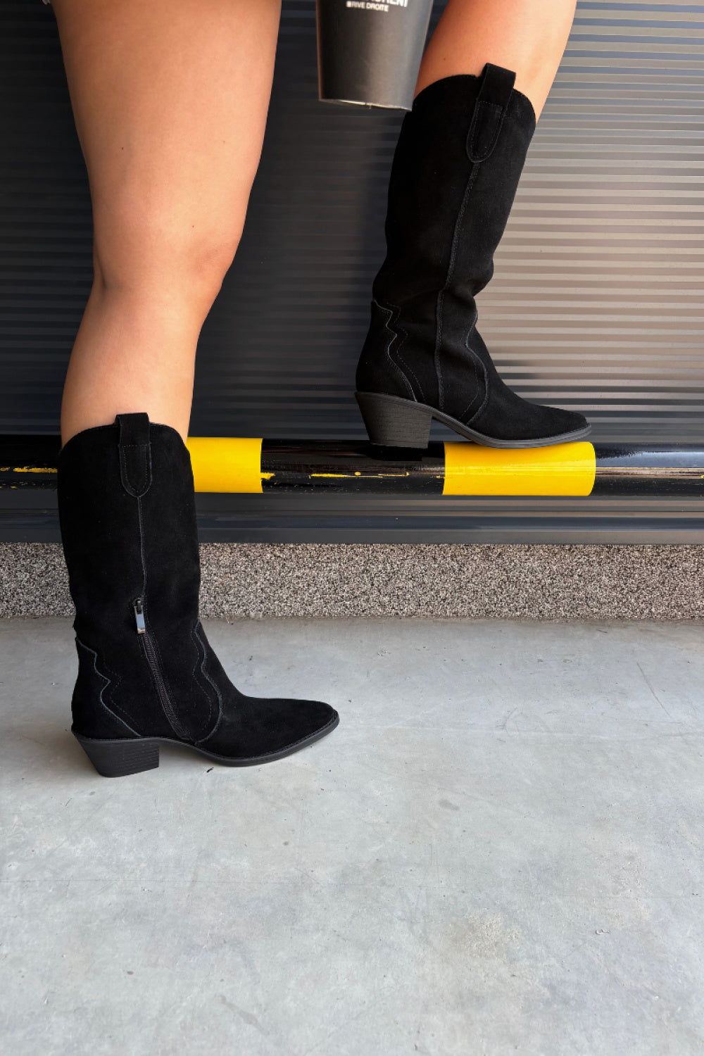 Step In Style Radley Black Suede Heeled Ankle Boots - view 3