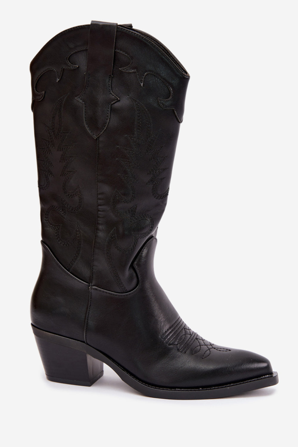 Step In Style Jarissa Black Heeled Ankle Boots - view 2