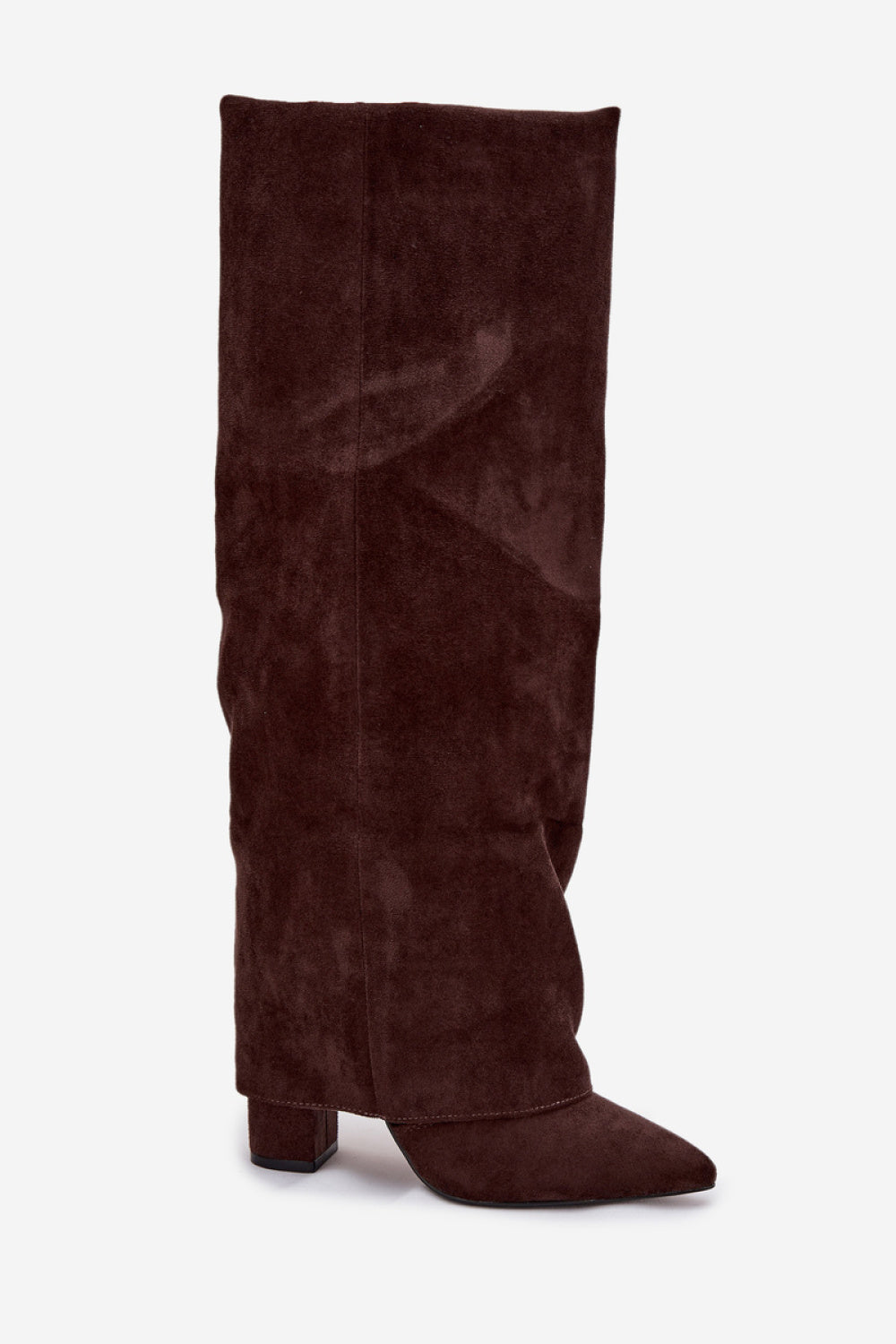 Step In Style Elivira Chocolate Suede Warm Lined Heeled Ankle Boots - view 2