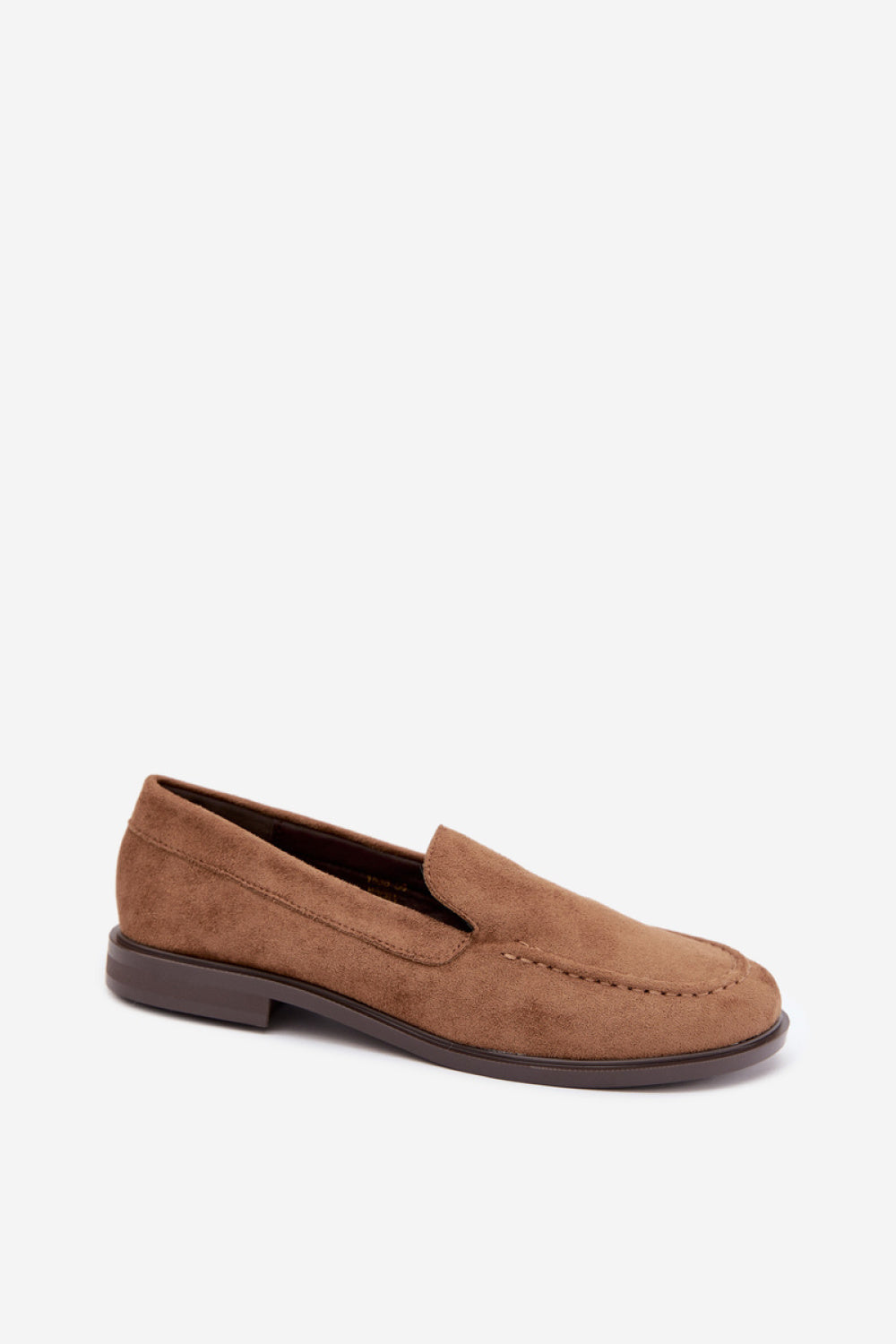 Step In Style Laisie Brown Faux Suede Flat Loafers - view 2