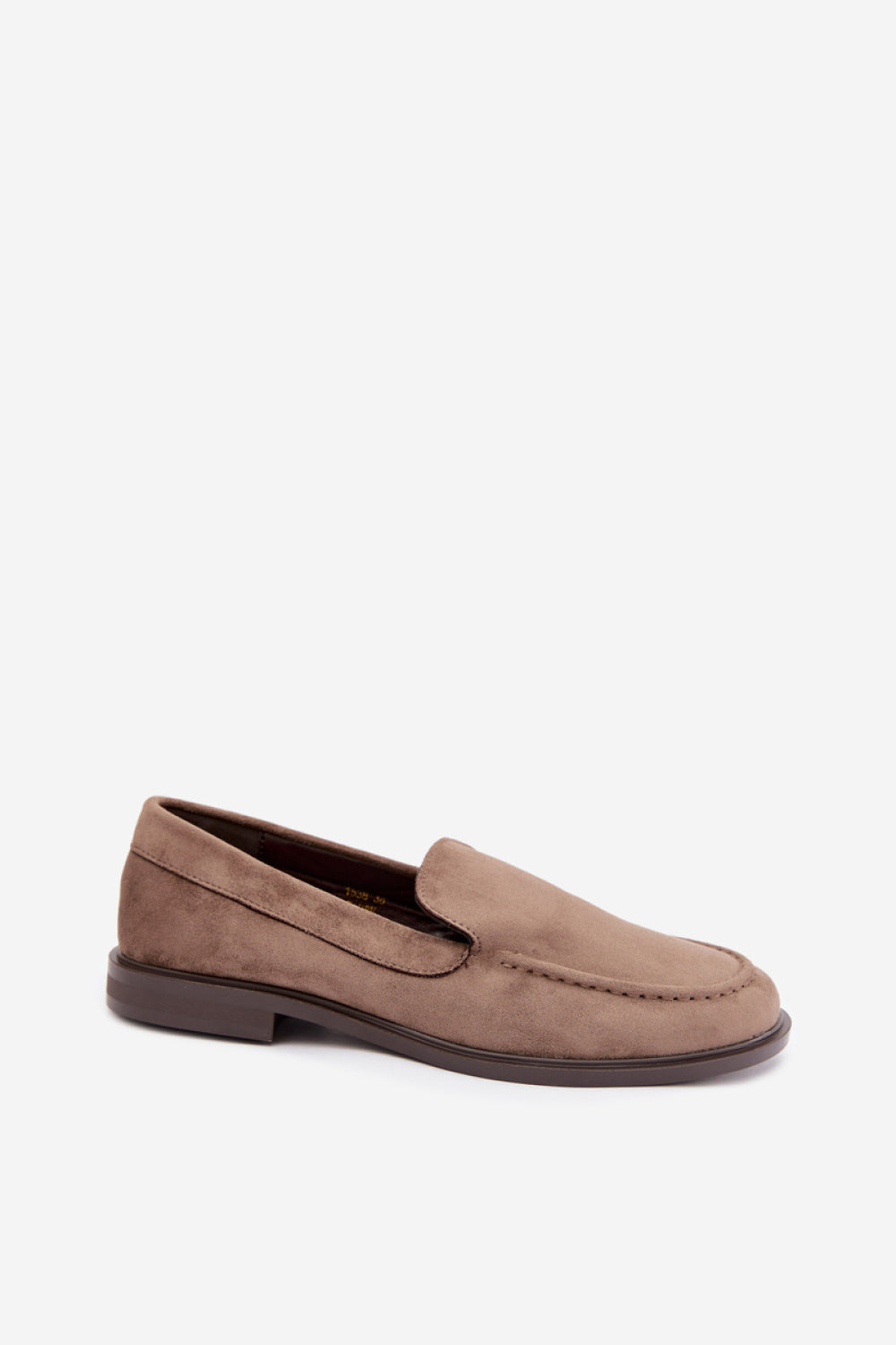 Step In Style Laisie Taupe Faux Suede Flat Loafers - view 2