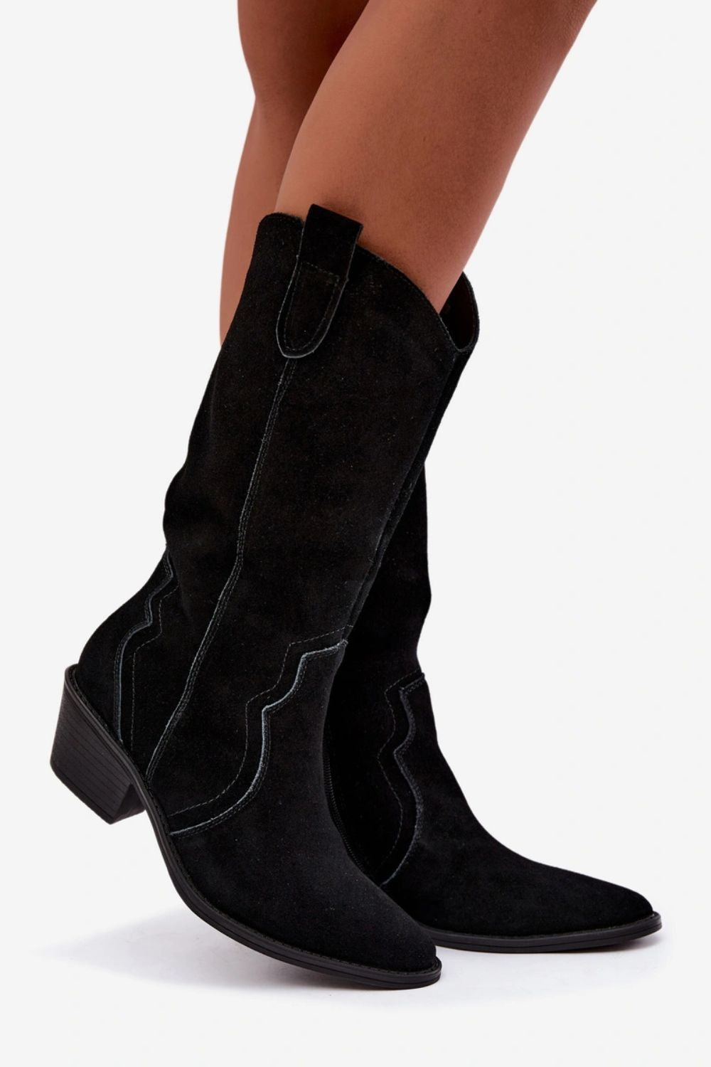Step In Style Radley Black Suede Heeled Ankle Boots - view 4