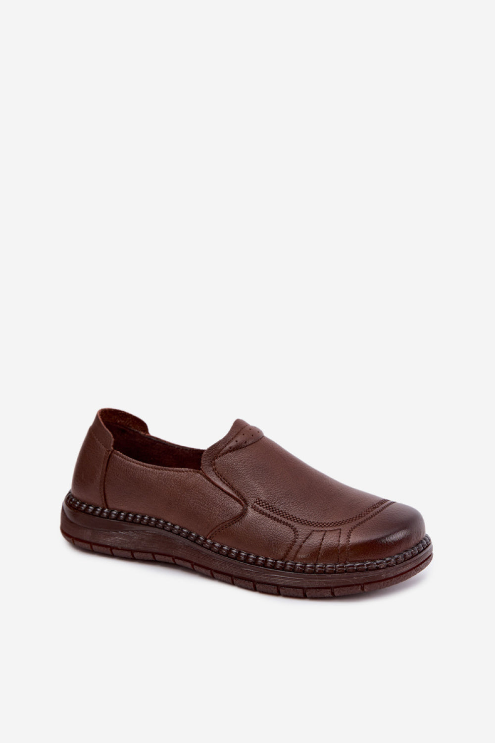 Step In Style Vinceza Brown Leather Shoes - view 2