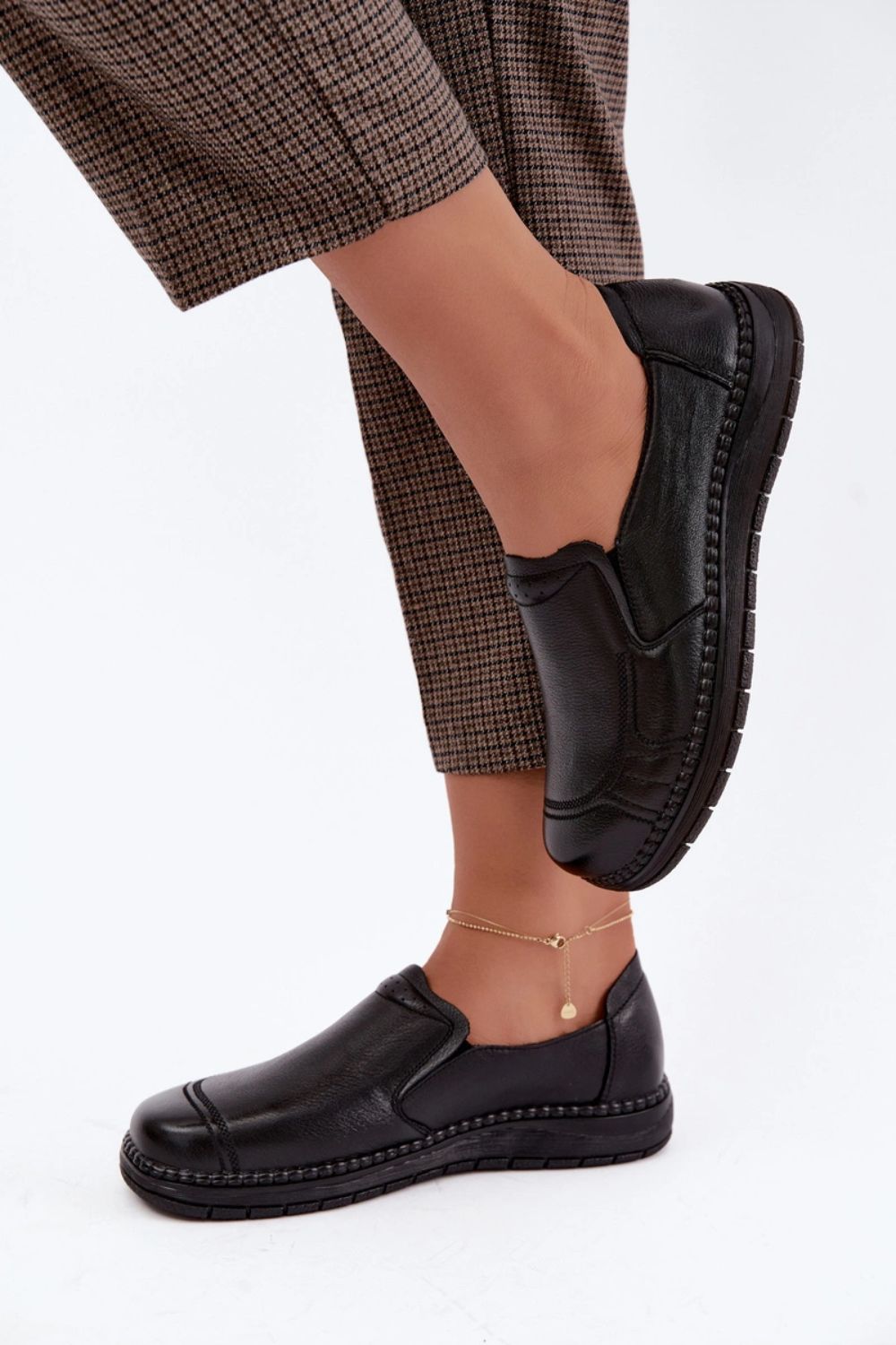 Step In Style Vinceza Black Leather Shoes - view 4