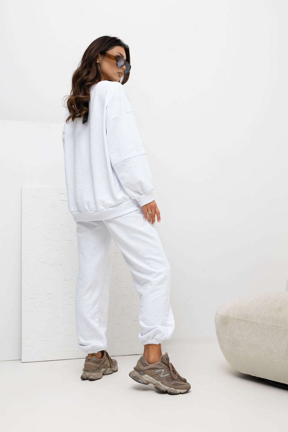 Rue Paris White Cotton Co-Ord Set - view 3