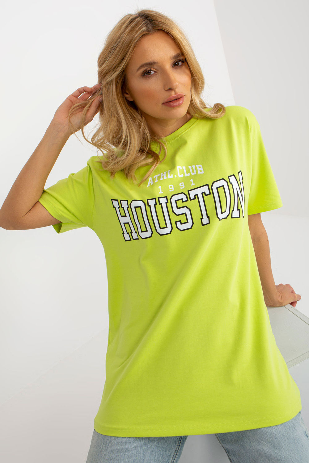 Ex Moda Lime Short Sleeve Cotton T-Shirt