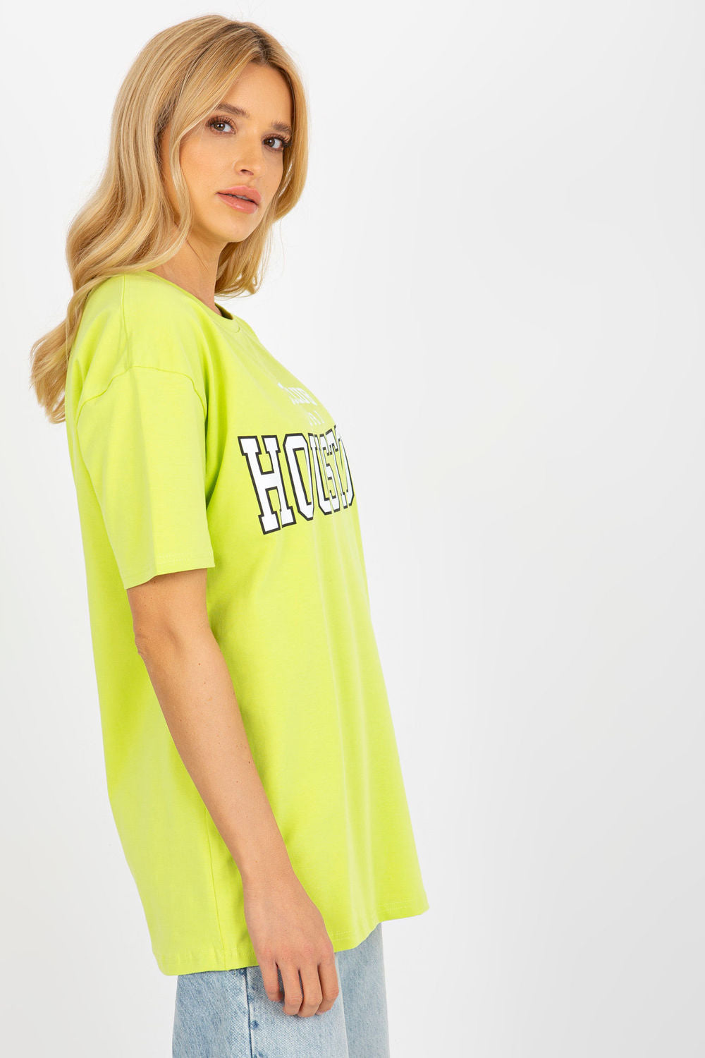 Ex Moda Lime Short Sleeve Cotton T-Shirt - view 2