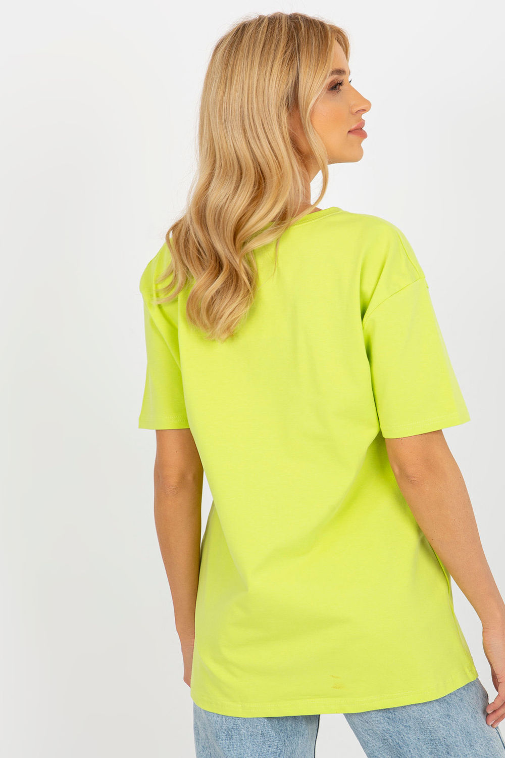 Ex Moda Lime Short Sleeve Cotton T-Shirt - view 3