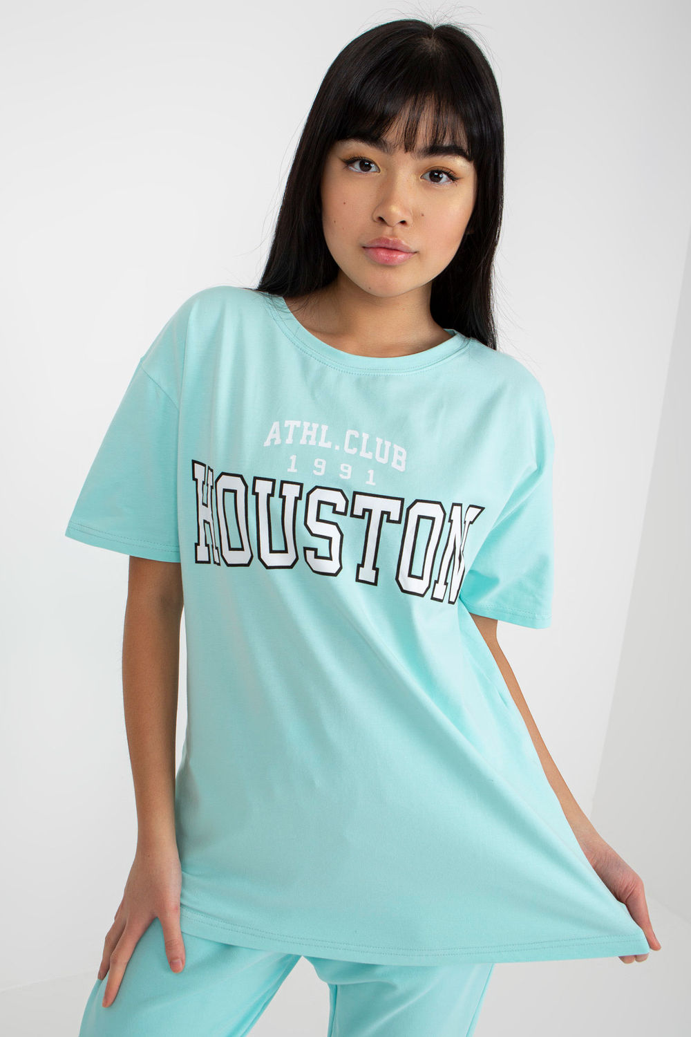 Ex Moda Mint Short Sleeve Cotton T-Shirt