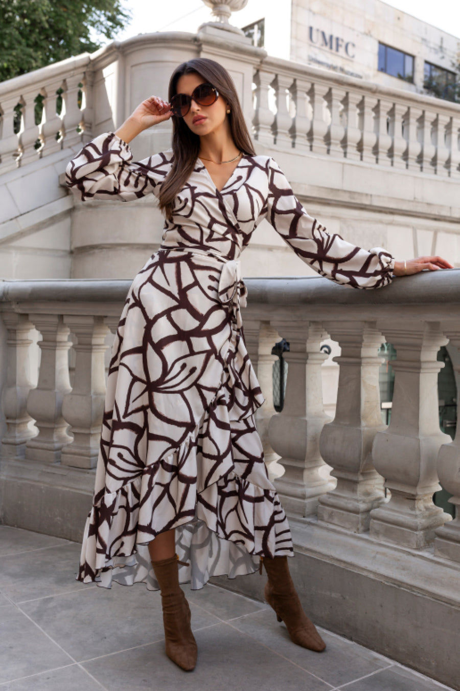 LaBalancia Anna Brown Viscose Dress