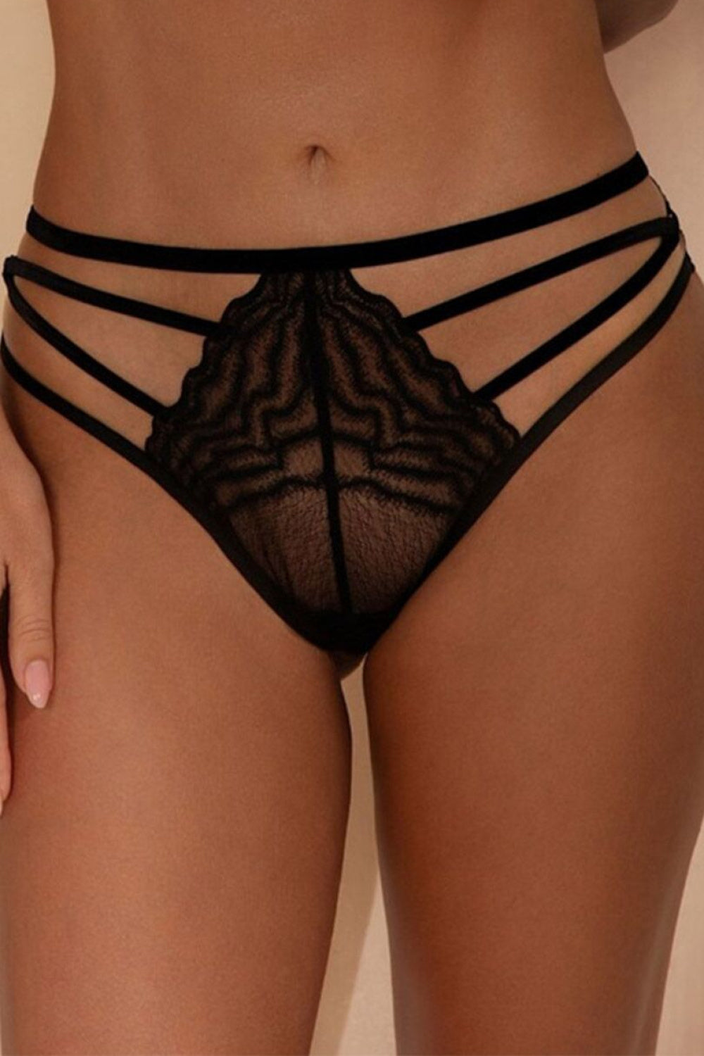 Kinga Mare Beige Lace Knickers