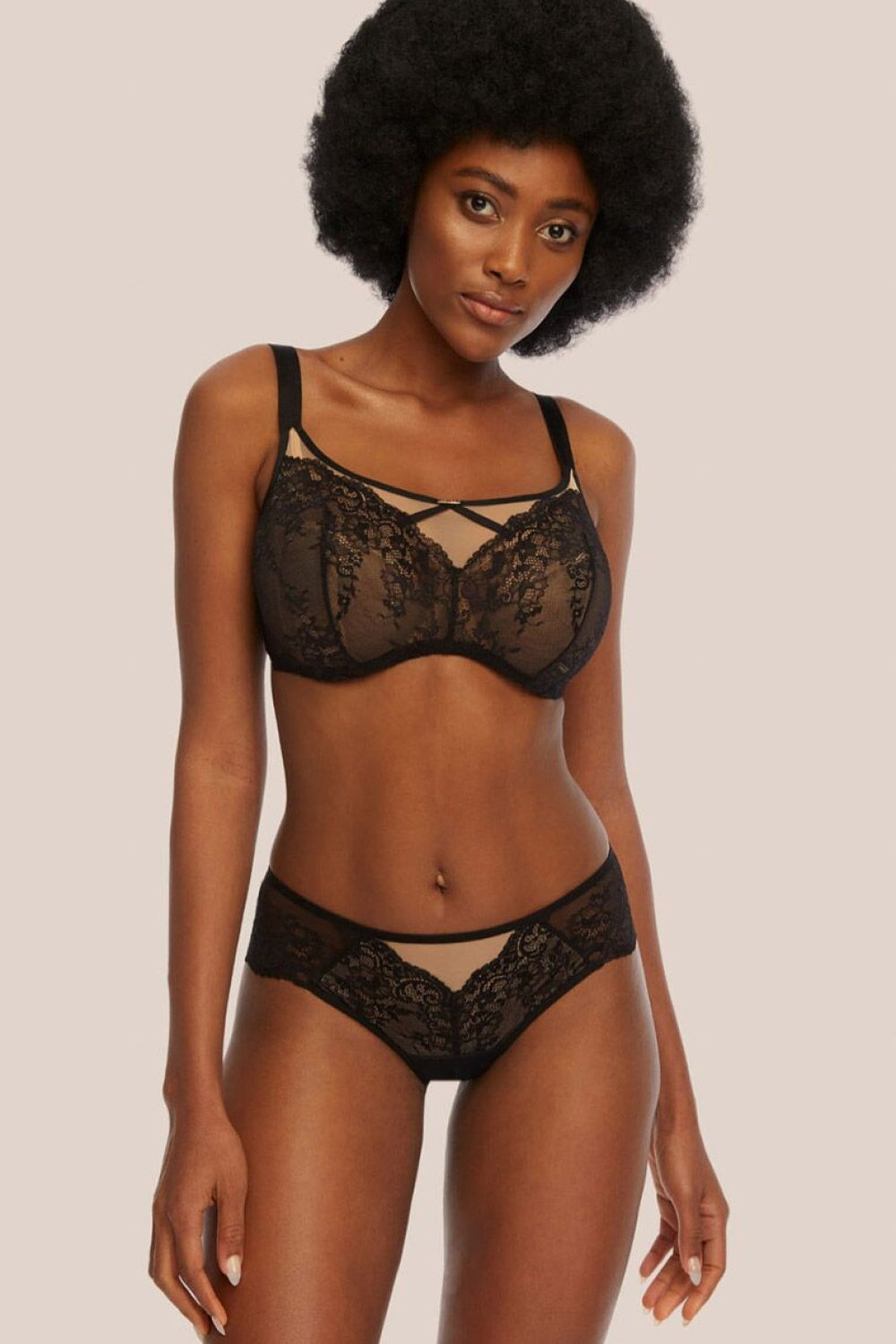 Kinga Sara Black Lace Knickers - view 2