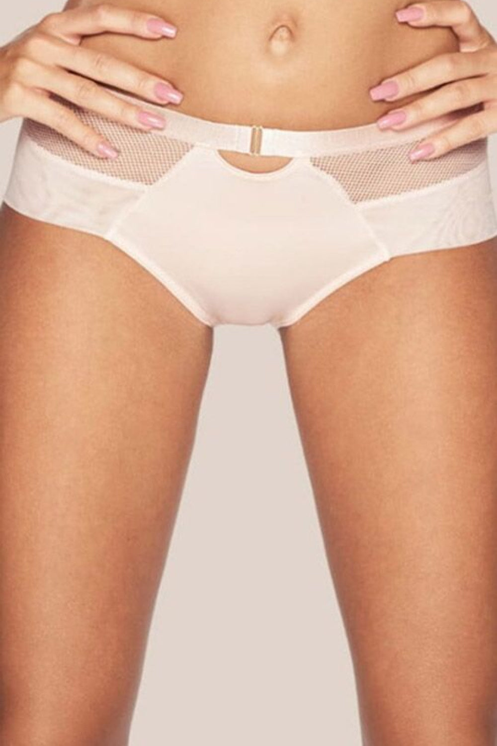 Kinga Lara Pink Mesh Knickers