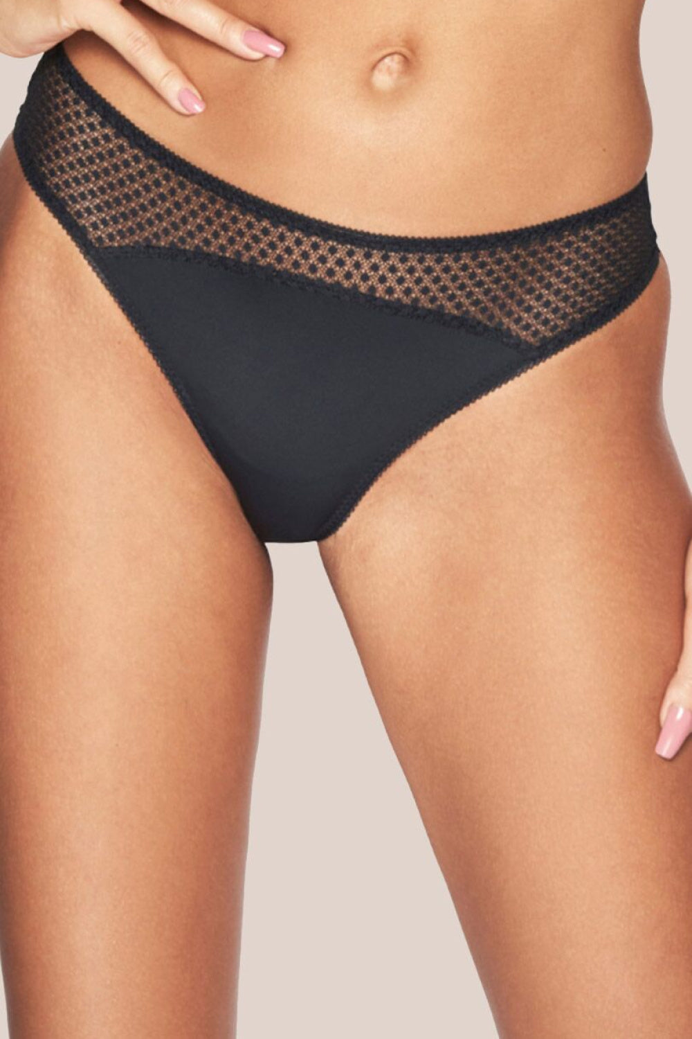 Kinga Michelle Black Lace Knickers