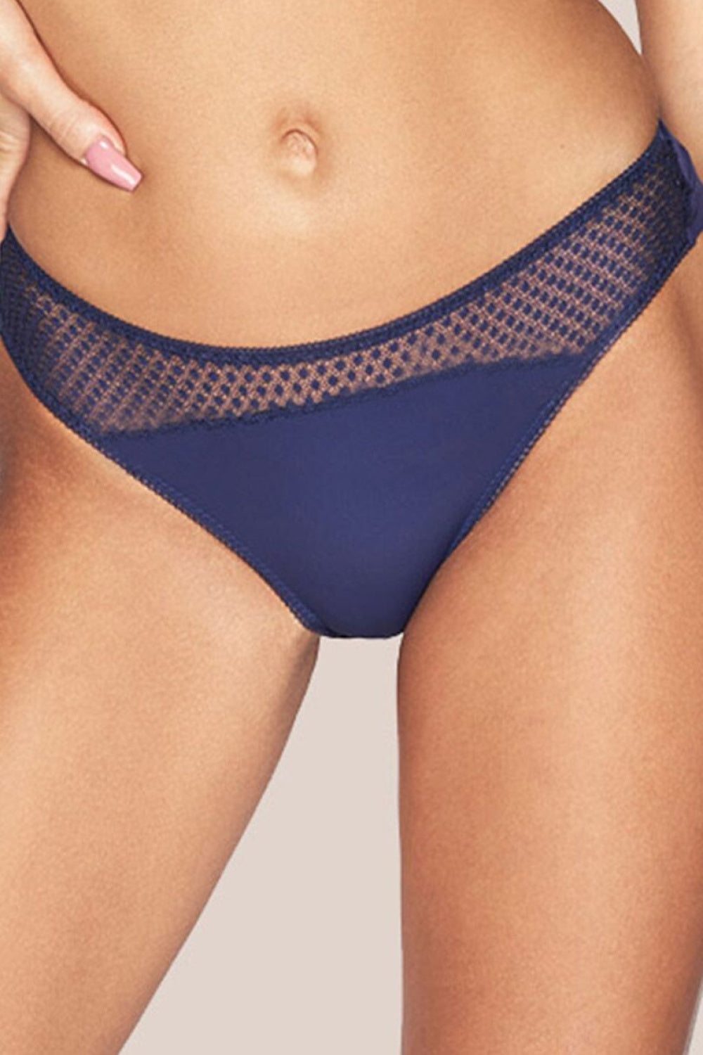 Kinga Michelle Navy Lace Knickers