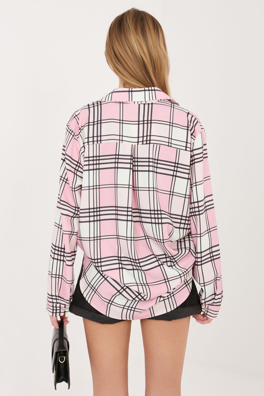 Italy Moda Light Pink Long Sleeve Top - view 2