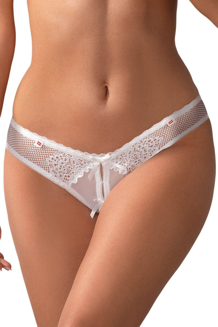 Obsessive Alabastra White Lace Thong