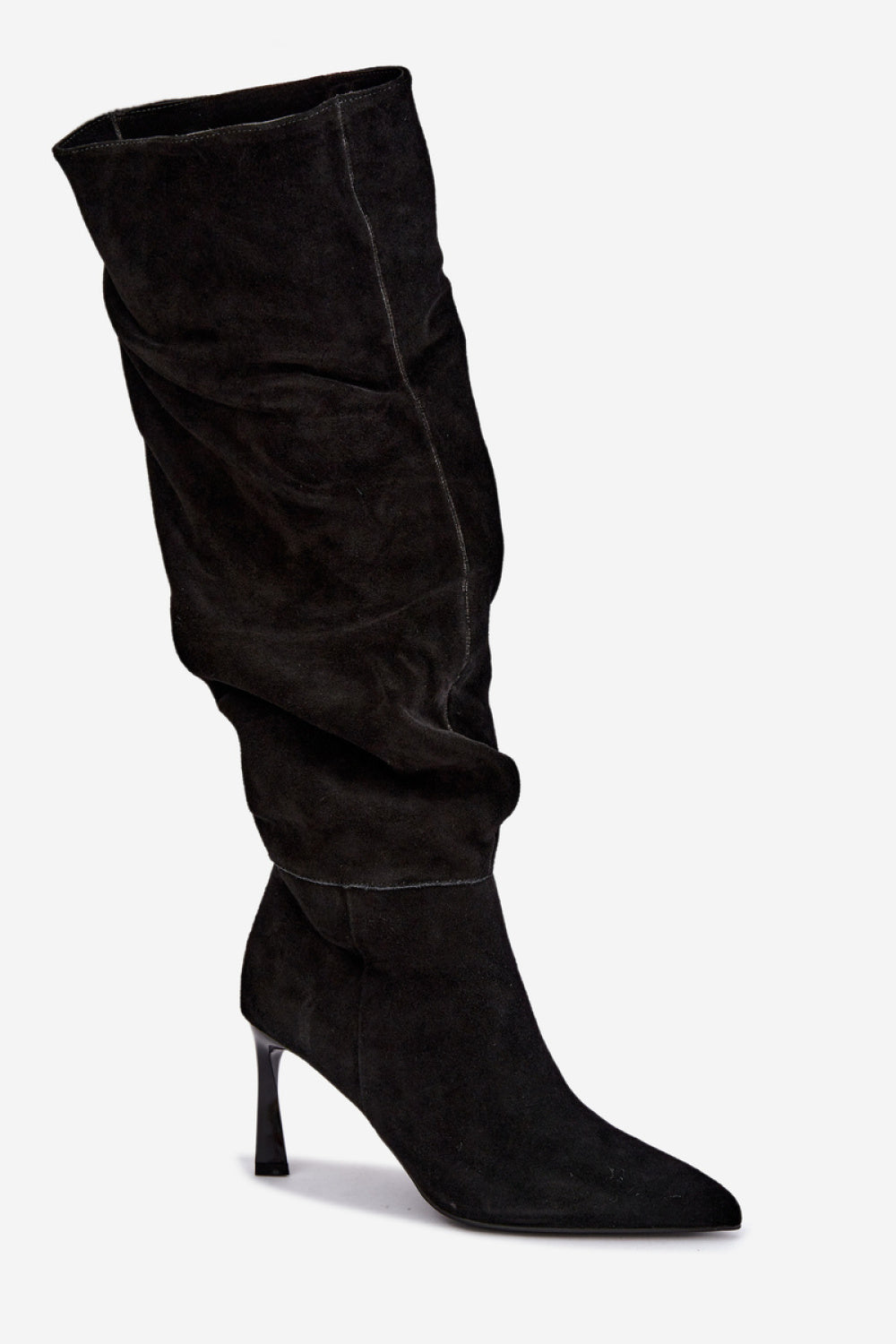 Step In Style Vinceza Black Stiletto Warm Lined Heeled Ankle Boots - view 2