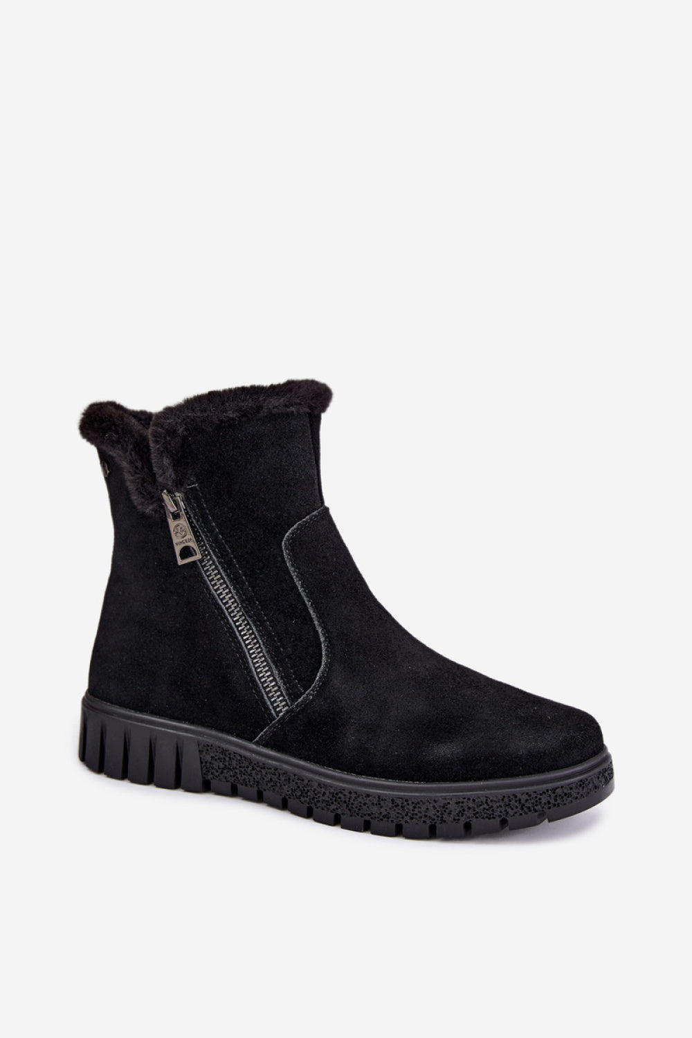 Step In Style Vinceza Black Suede Warm Lined Boots - view 2