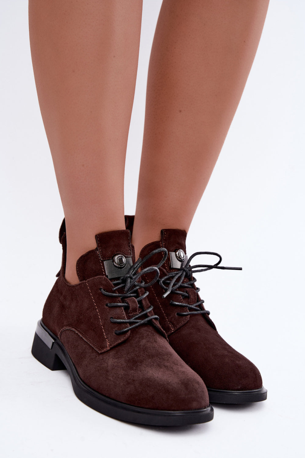 Step In Style Vinceza Chocolate Suede Flat Boots with Round Toe