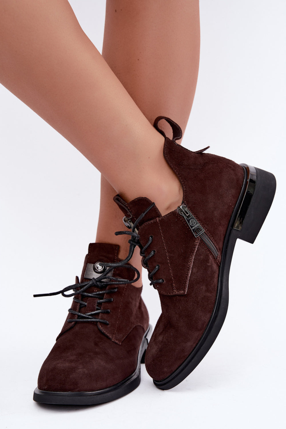 Step In Style Vinceza Chocolate Suede Flat Boots with Round Toe - view 3