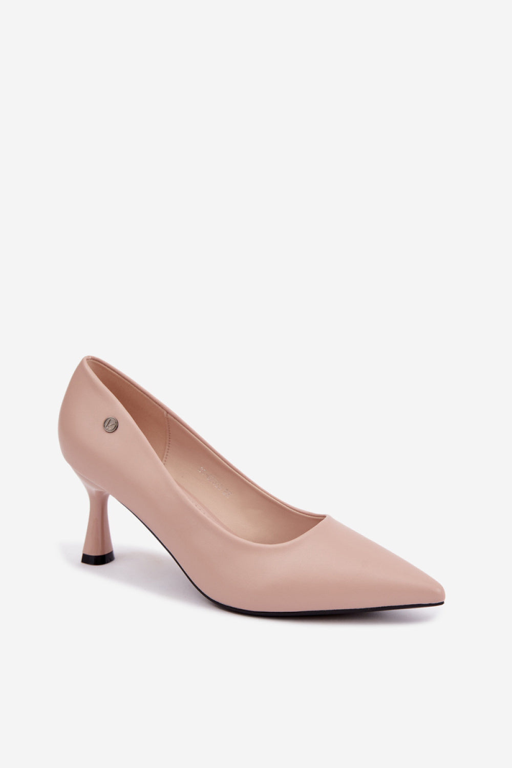 Step In Style Vinceza Beige Block Heel Court Shoes - view 2