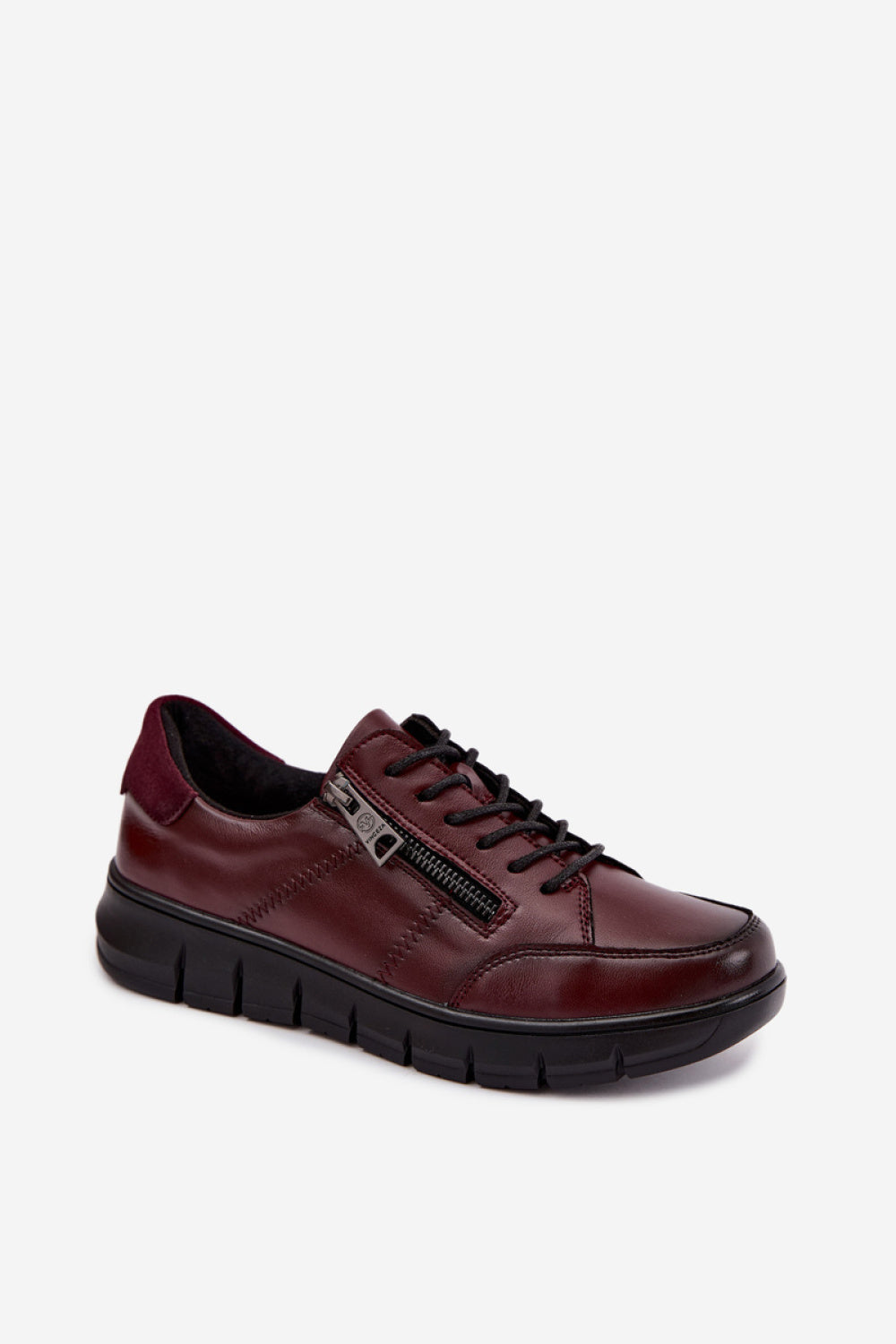 Step In Style Vinceza Burgundy Leather Shoes - view 2