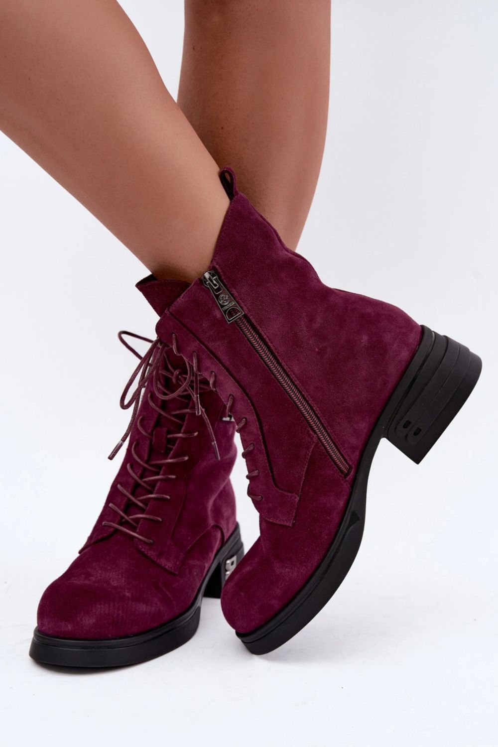Step In Style Vinceza Burgundy Warm Lined Ankle Boots - view 3