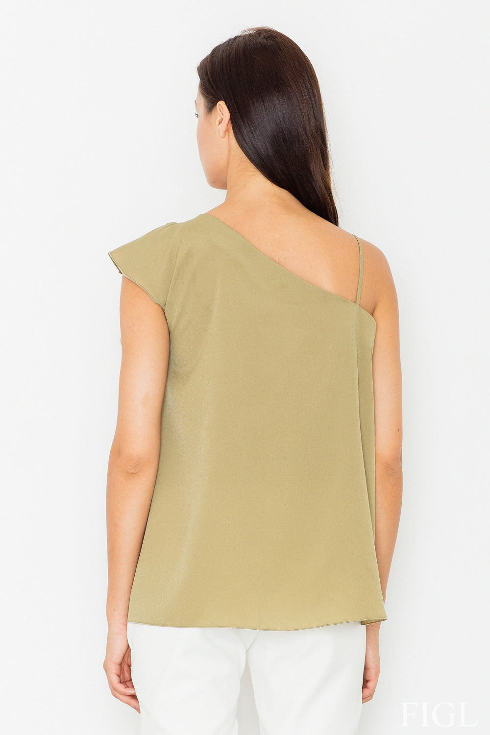 Figl Green Blouse with Ruffles - view 2