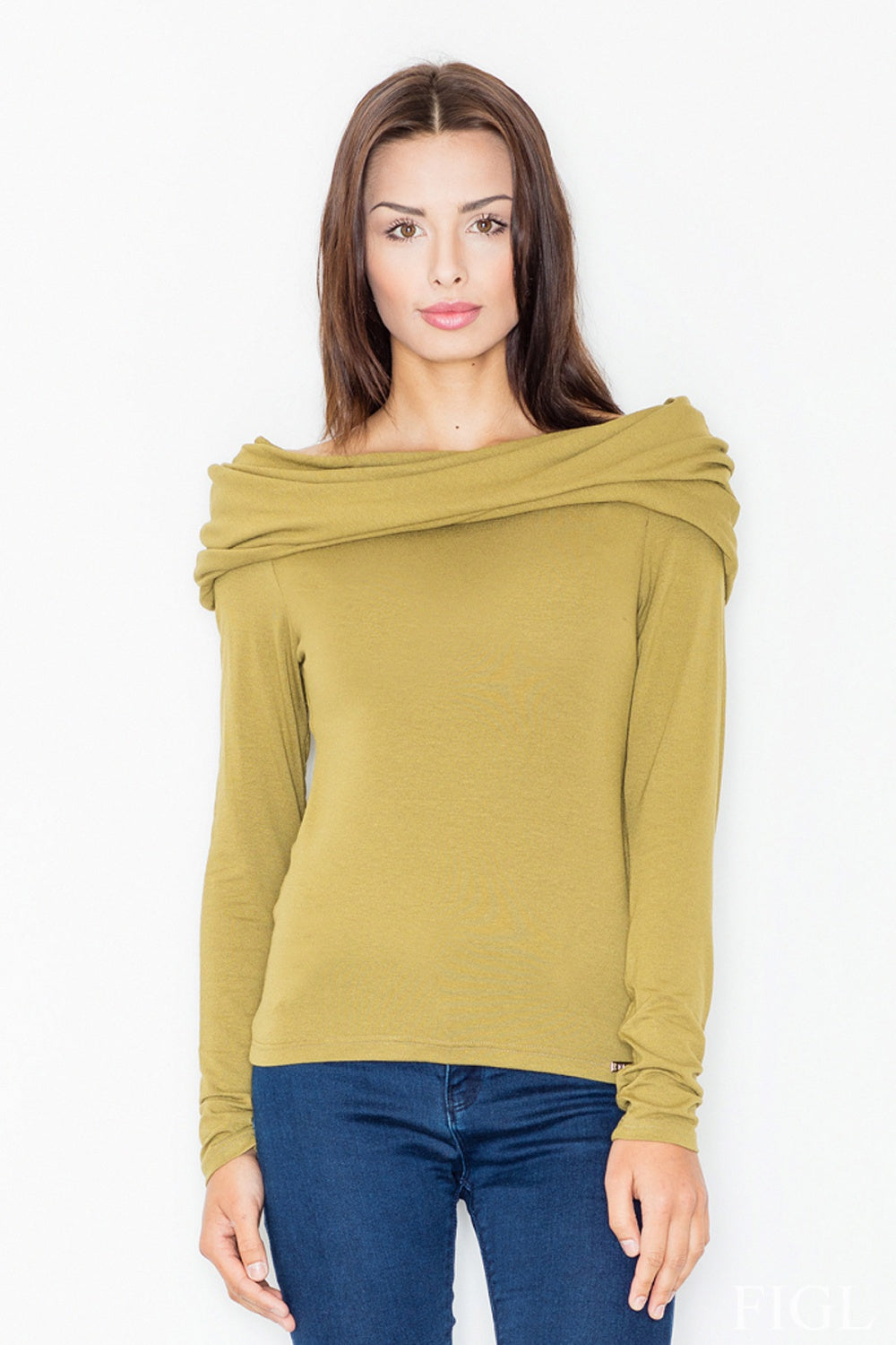 Figl Green Long Sleeve Blouse