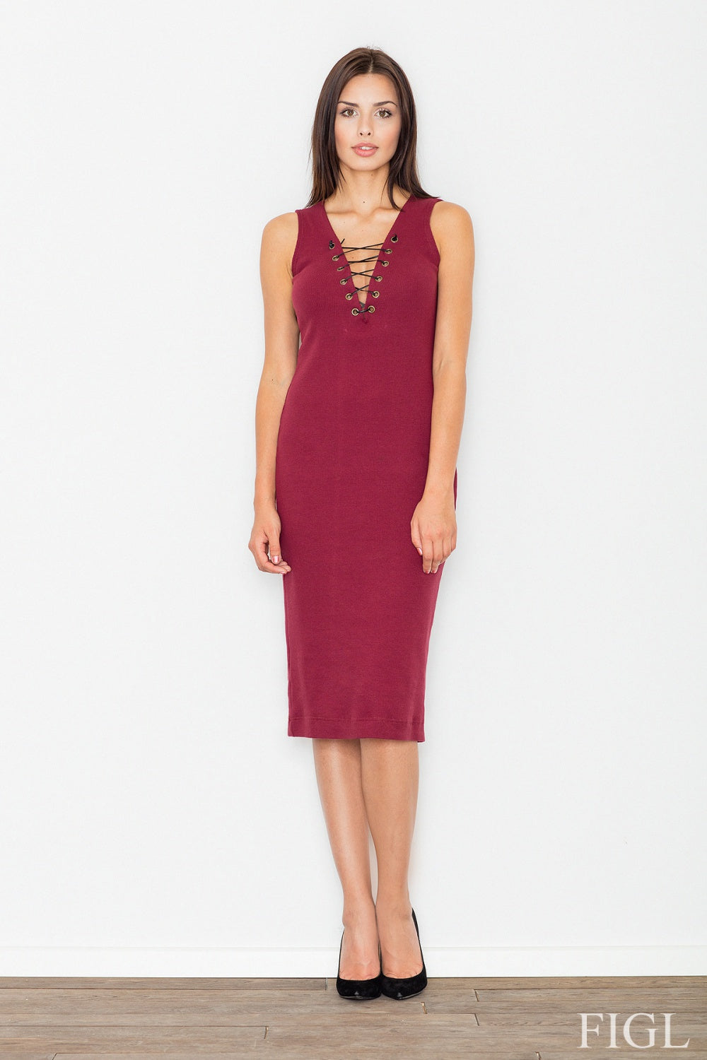 Figl Burgundy Evening Dress
