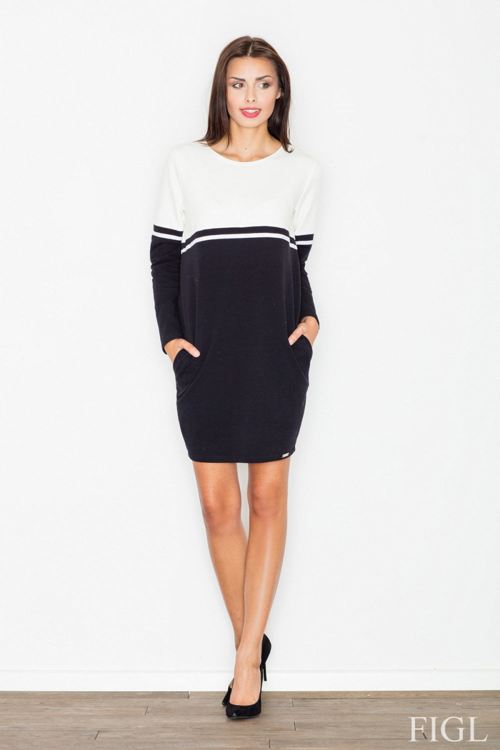 Figl Ecru Knitted Dress