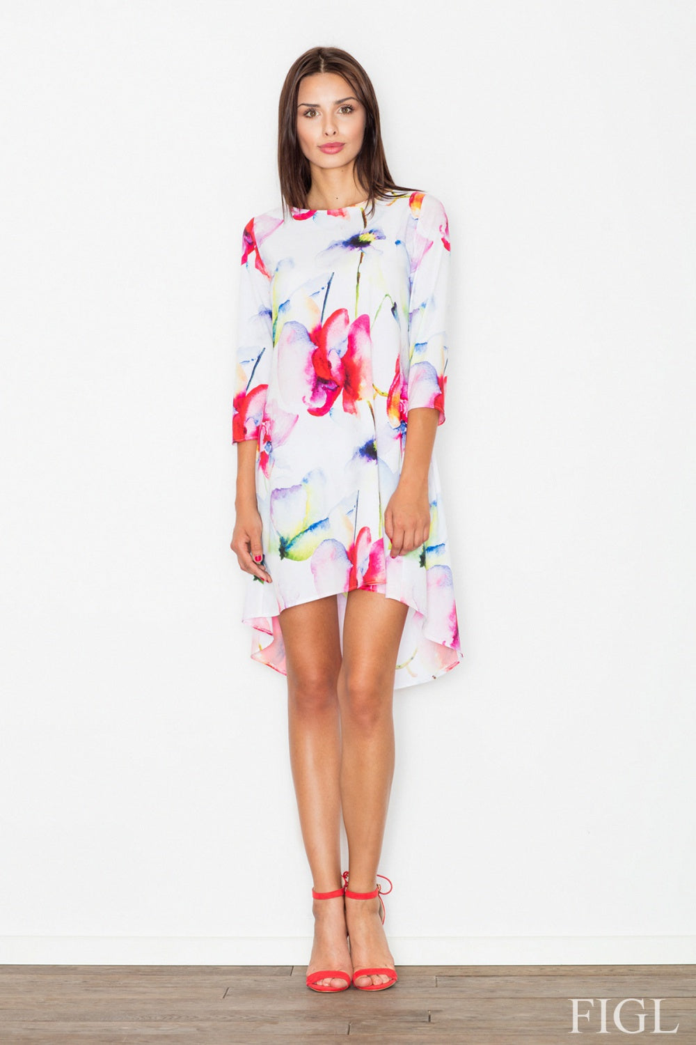 Figl Floral Pleated Dress