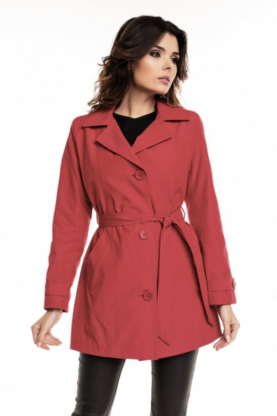 Cabba Red Cotton Coat