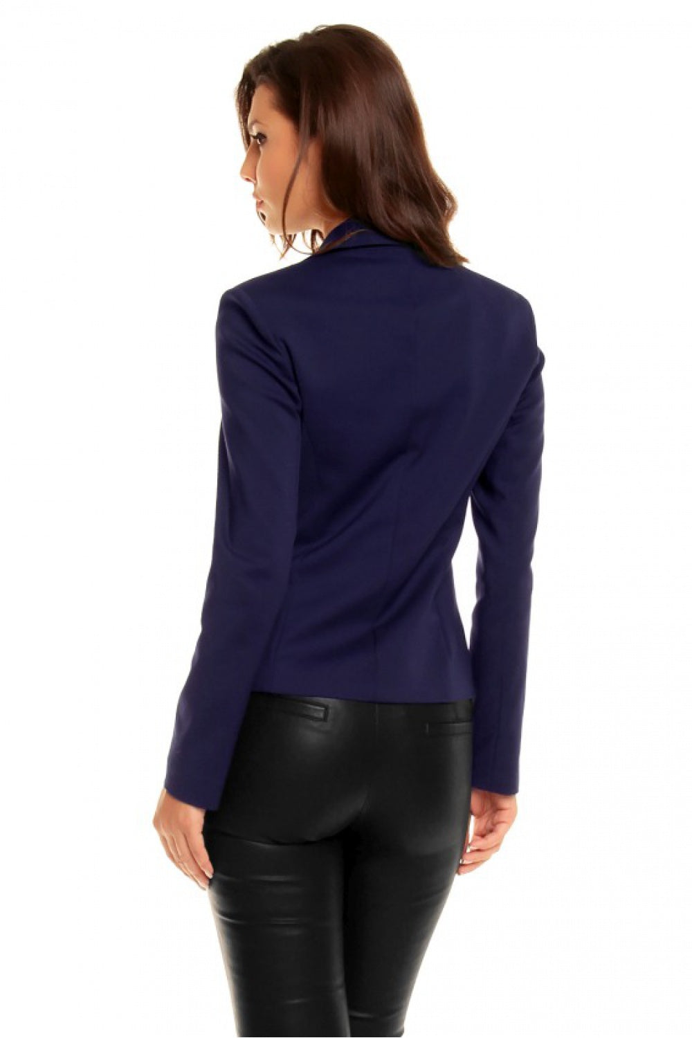 Cabba Dark Blue Cotton Jacket - view 3