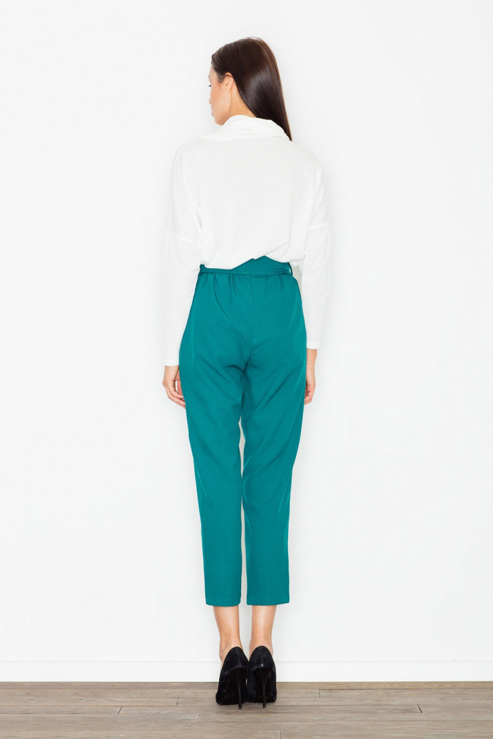 Figl Green Polyester Trousers - view 3