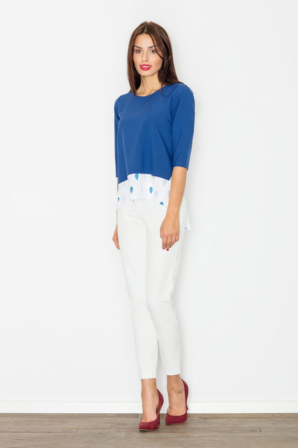 Figl Navy Blouse - view 2