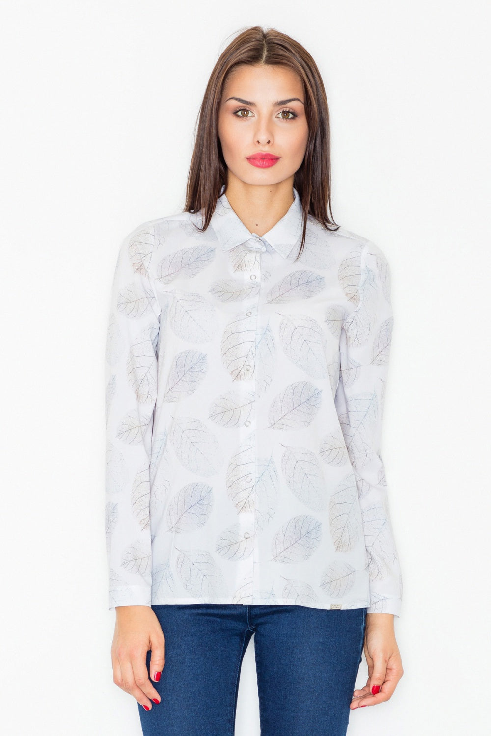 Figl White Long Sleeve Top