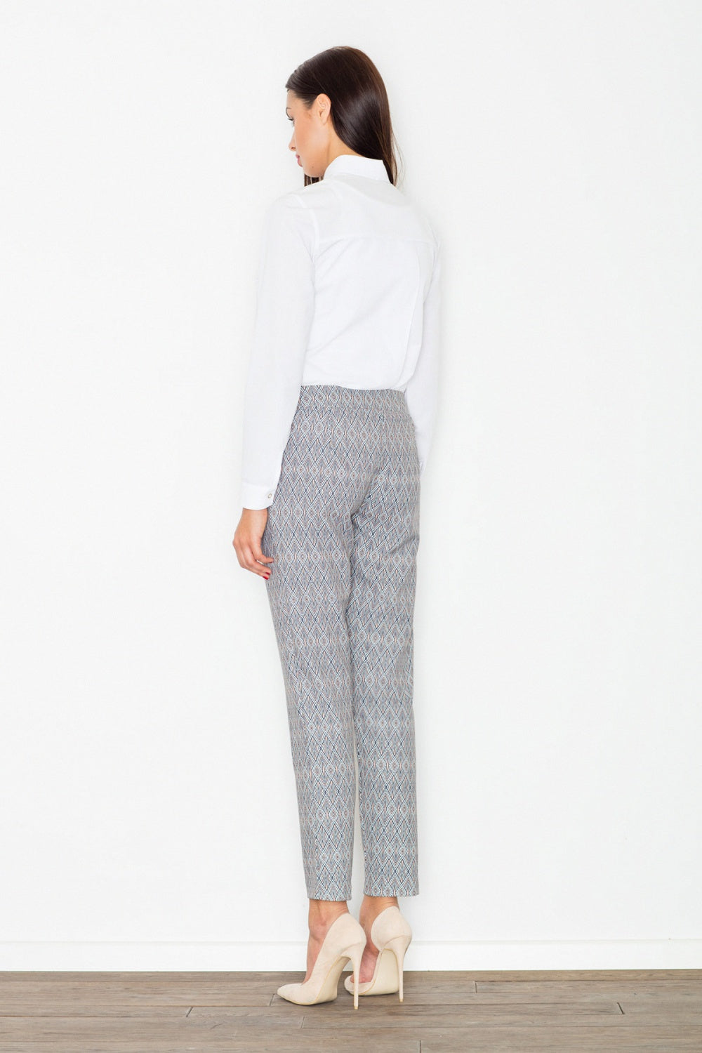 Figl Multicolour Polyester High Waisted Trousers - view 3