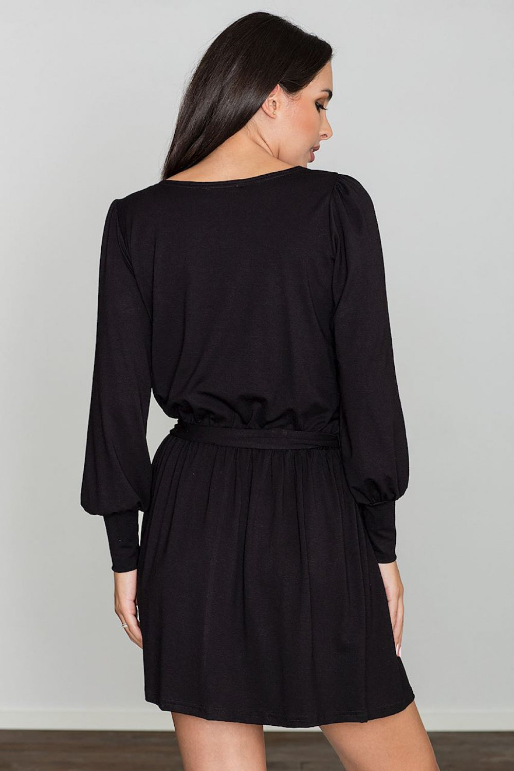 Figl Black Loose Fit Long Sleeve Dress - view 3
