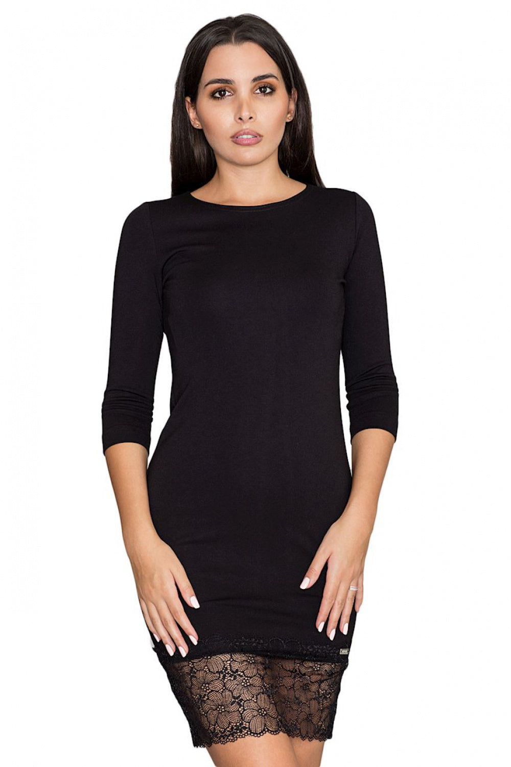 Figl Black Lace Evening Dress - view 2