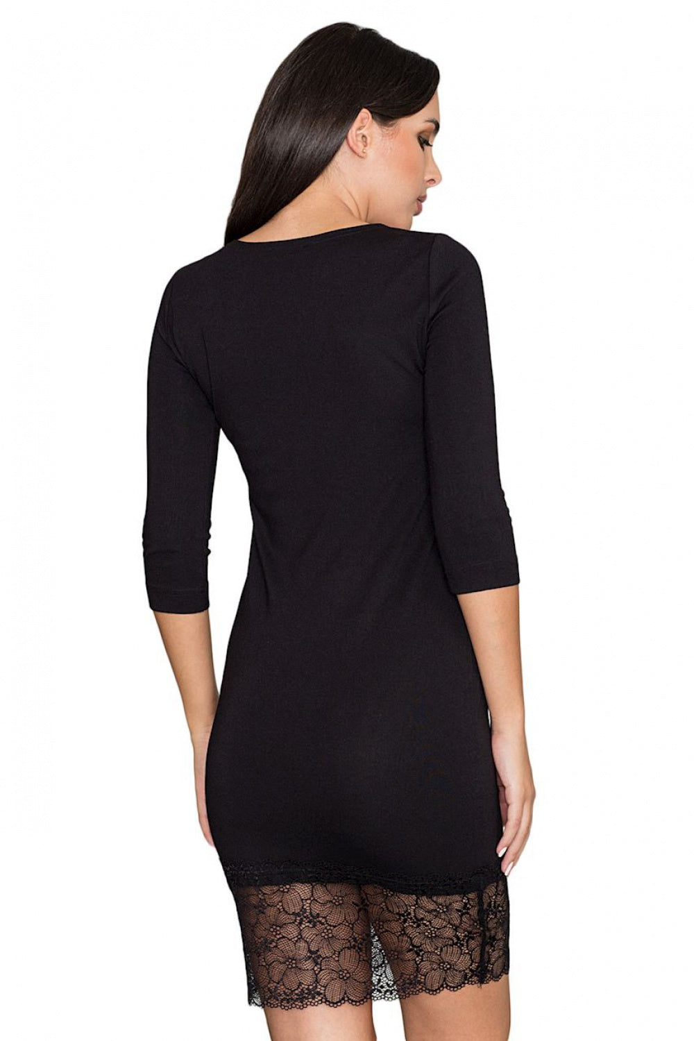Figl Black Lace Evening Dress - view 4